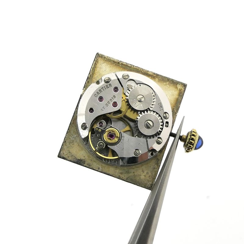 Image 19 of Cartier Tank Vermeil 'Large'; Vintage mechanical watch