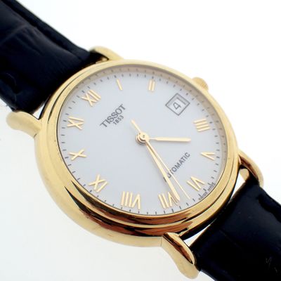 Image 1 of Tissot Carson Automatic; 18k gold watch