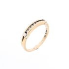 Image 2 of Two-tone gold ring with diamonds; 0.10 ct.