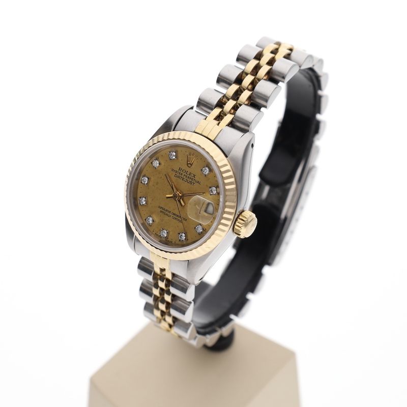Image 2 of Rolex Lady-Datejust 26mm 69173; 18k. Vintage 18k. gold/steel women's watch with diamonds