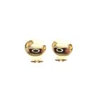 Image 1 of Vintage gold clip-on earrings