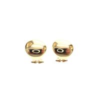 Vintage gold clip-on earrings
