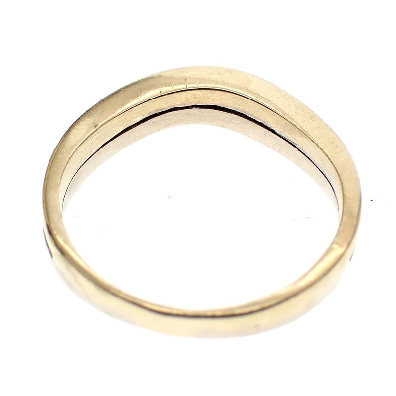 Image 3 of Two-tone gold subtle ring