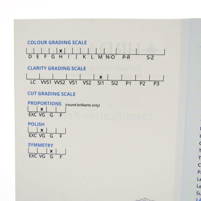Image 9 of 0.16 ct. Brilliant cut diamond H/SI1 + HRD Certificate - Natural diamond