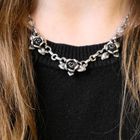 Image 9 of Silver anchor link necklace with fixed pendant | 42 cm