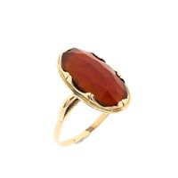 Gold Ring with Carnelian
