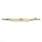 Image 1 of Two-tone gold brooch with pearl