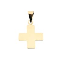 Gold pendant of an isosceles cross