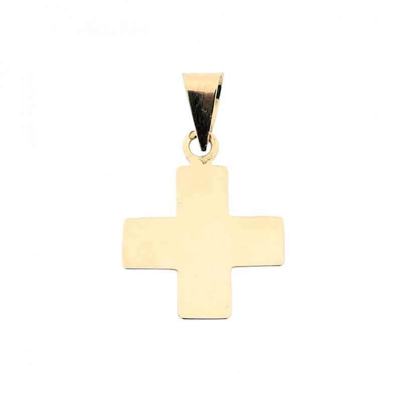 Image 1 of Gold pendant of an isosceles cross
