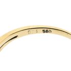 Image 7 of Gold ring with pearl and diamonds; 0.04 ct.