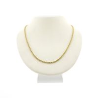 Gold twisted link chain | 45.5 cm