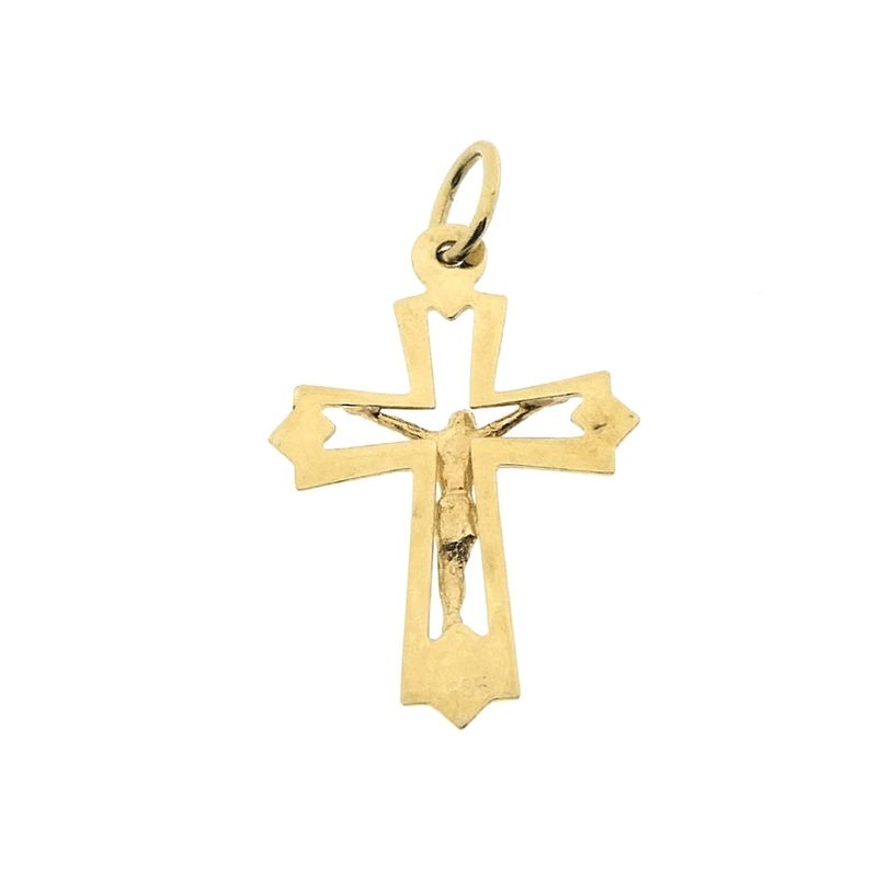 Image 6 of Gold pendant of a cross with corpus