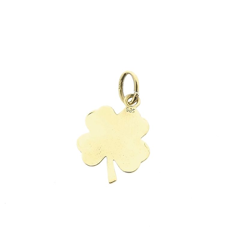 Image 5 of Gold pendant of a four-leaf clover