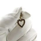Image 7 of Gold heart pendant with garnet