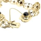Image 4 of Antique gold boat bracelet with garnet