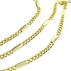 Image 3 of Gold closed Figaro link chain | 46.5 cm