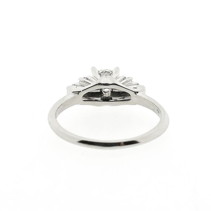 Image 4 of White gold engagement ring with diamond | 0.48 ct.