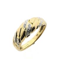 Gold ring with diamond | 0.01 ct.