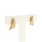 Image 3 of Tricolor gold stud earrings