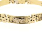 Image 9 of Two-tone gold link bracelet with elephants
