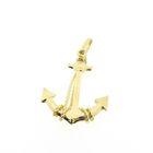 Image 5 of Gold pendant of an anchor with rope