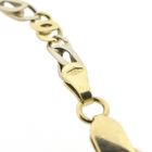 Image 4 of Two-tone gold navy link bracelet | 20 cm