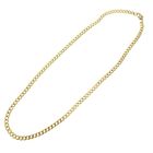 Image 4 of Gold wide gourmet link necklace | 42 cm