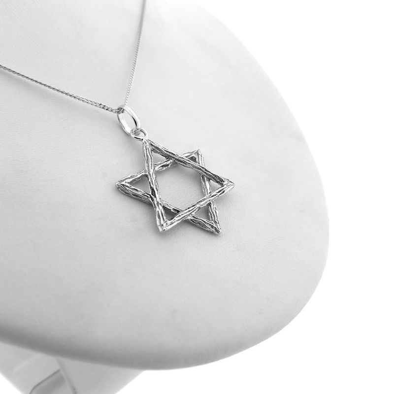 Image 8 of Silver pendant of a Star of David