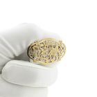 Image 2 of Vintage gold brooch with a floral design