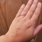 Image 4 of White gold sliding ring with balls