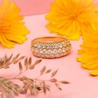 Image 7 of Gold ring with diamonds; 0.94 ct.