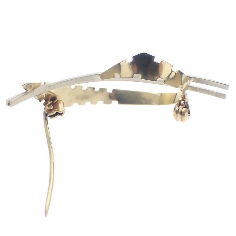 Image 5 of Two-tone gold fantasy brooch