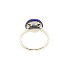 Image 6 of White gold ring with sodalite and diamond; 0.04 ct.