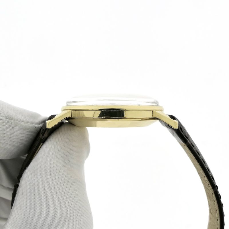 Image 6 of Omega Geneva 'Zephyr Dial' 14720 2; Vintage 18k gold watch