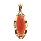 Image 1 of Vintage gold pendant with carnelian