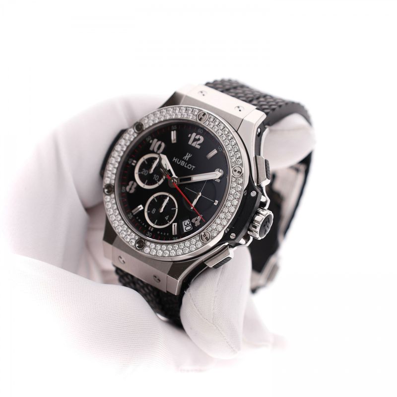 Afbeelding 5 van Hublot Big Bang Diamonds 41mm 314.SX.130.RX.114; Automatisch Chronograaf Horloge