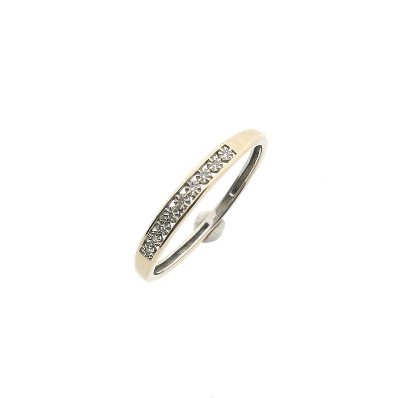 Image 1 of Gold ring/sliding ring with diamond | 0.045 ct.
