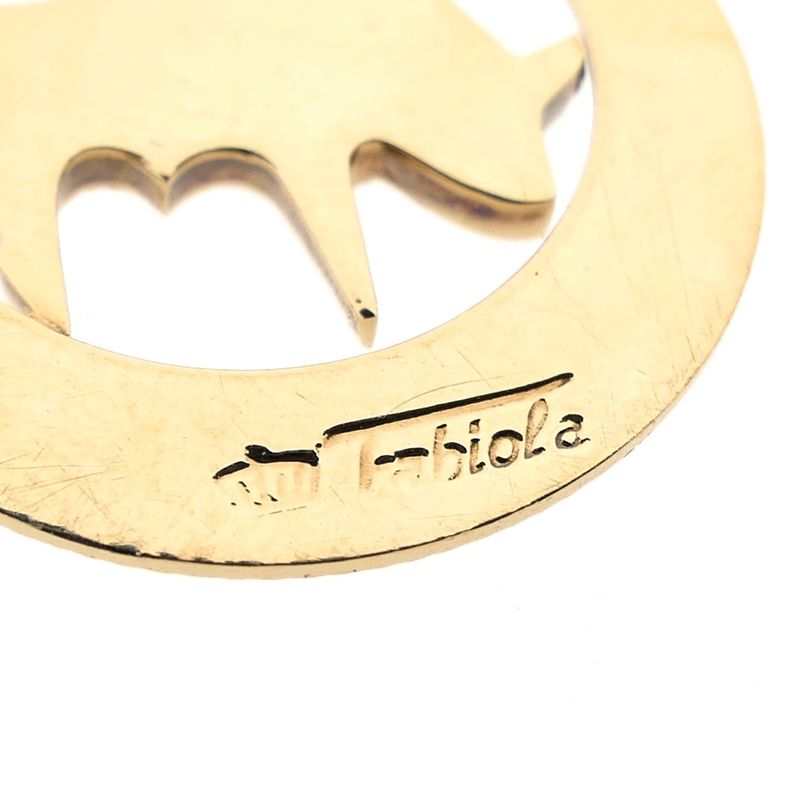 Image 6 of Golden Zodiac Sign Pendant; Taurus