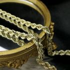 Image 2 of Gold twisted link necklace