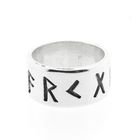 Image 2 of Silver ring with runic script