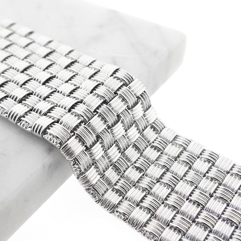 Image 2 of Roberto Coin white gold appassionata bracelet with ruby and diamonds; 0.43 ct.