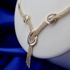 Image 12 of Gold necklace with zirconia; Geçen | 46 cm