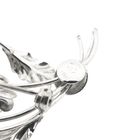 Image 6 of White gold brooch with diamonds; 0.12 ct.