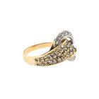 Afbeelding 7 van Bicolor gouden ring met diamanten; 0,26 ct.
