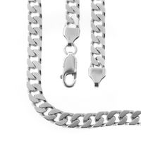 Silver robust gourmet link chain | 53.5 cm