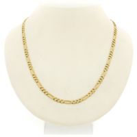 18K Gold Figaro Link Chain | 63 cm