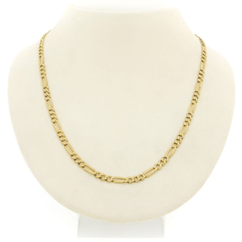 Image 1 of 18K Gold Figaro Link Chain | 63 cm