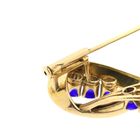 Image 9 of Vintage gold brooch with pearl and sapphires