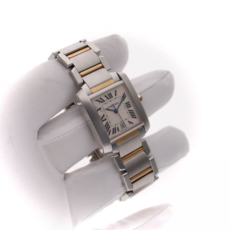 Afbeelding 6 van Cartier Tank Française 2302 W51005Q4; Automatisch Horloge