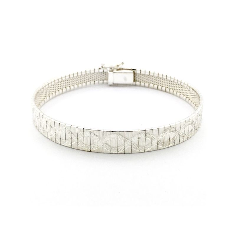 Image 1 of Silver refined link bracelet | 19 cm